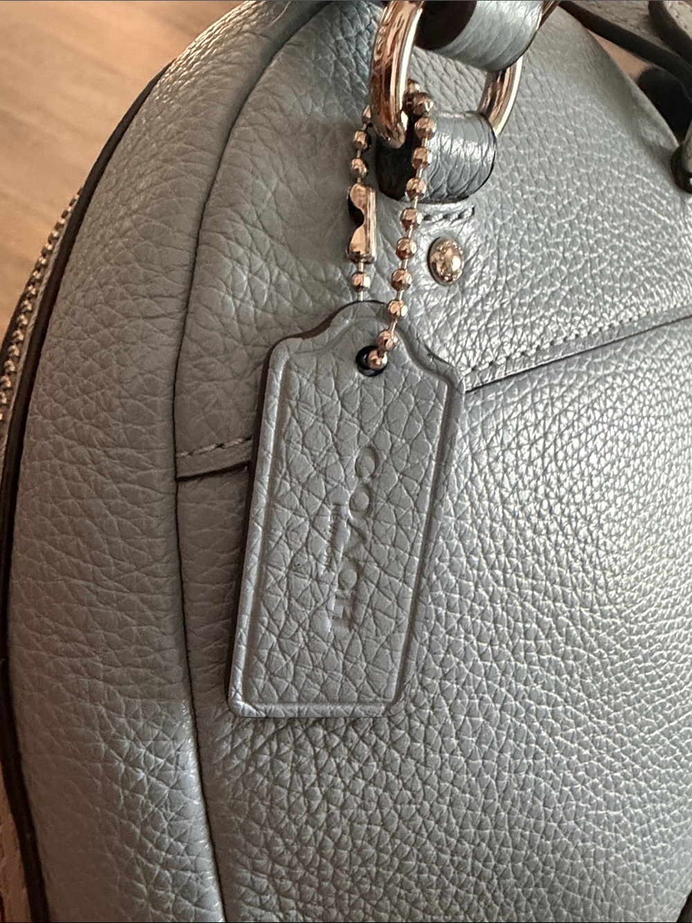Coach Andi Mini Pebbled Leather Backpack — Periwinkle - Picture 8 of 10